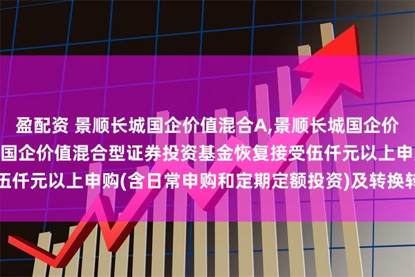 盈配资 景顺长城国企价值混合A,景顺长城国企价值混合C: 关于景顺长城国企价值混合型证券投资基金恢复接受伍仟元以上申购(含日常申购和定期定额投资)及转换转入业务的公告