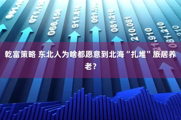 乾富策略 东北人为啥都愿意到北海“扎堆”旅居养老？